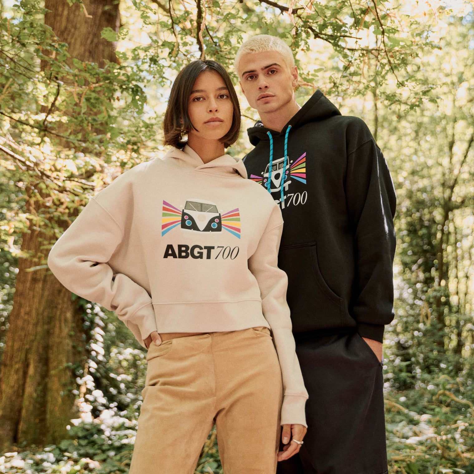 ABGT700 Crop Hoodie / Bone (Pre-sale)