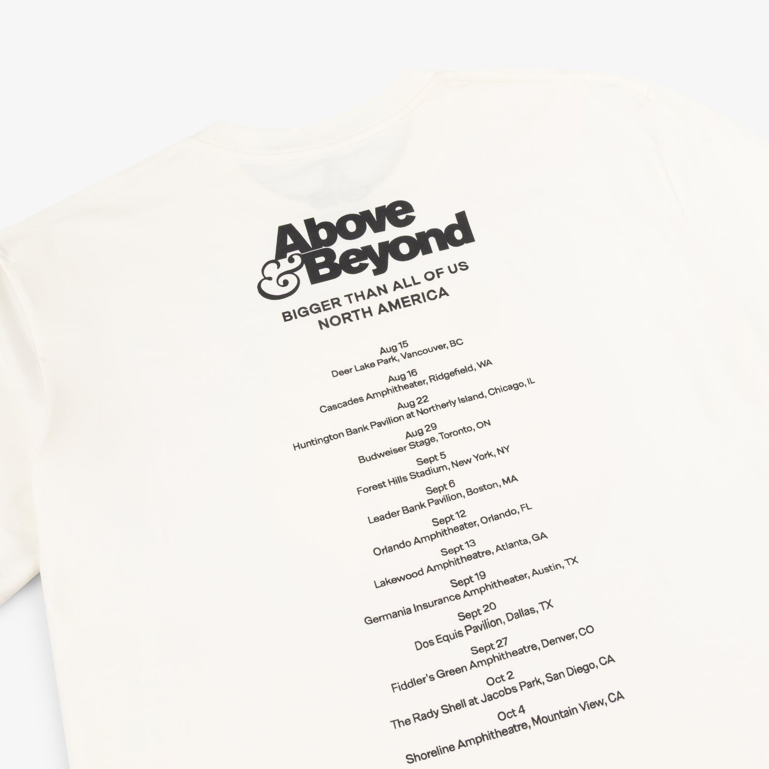 'Bigger Than All Of Us' US Tour Tee / Natural