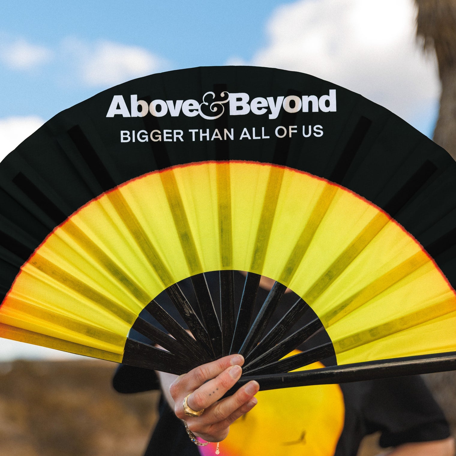 Above & Beyond 'Bigger Than All Of Us' Hand Fan Hand Fan 'Bigger Than All Of Us' Hand Fan - Default Title