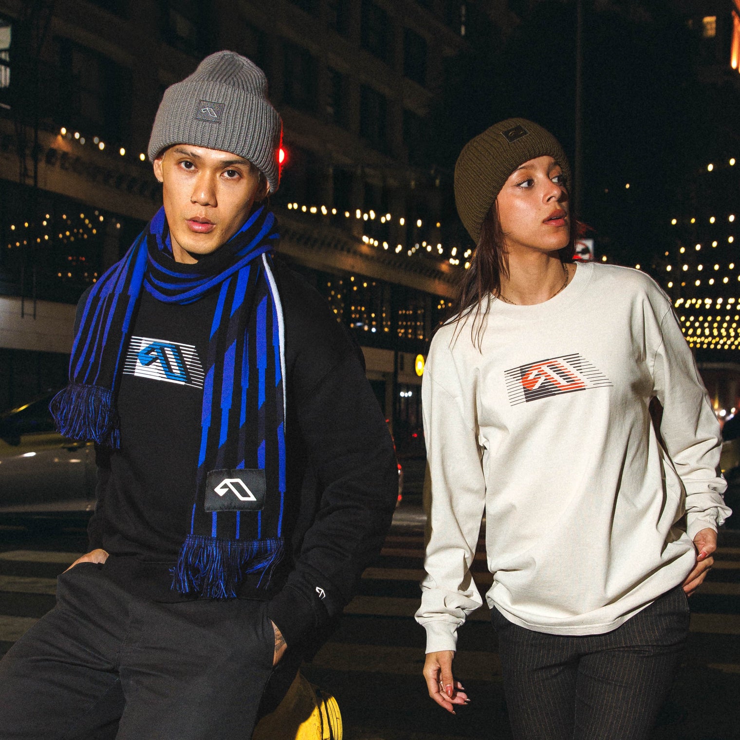 Anjuna Movement Scarf / Black & Blue