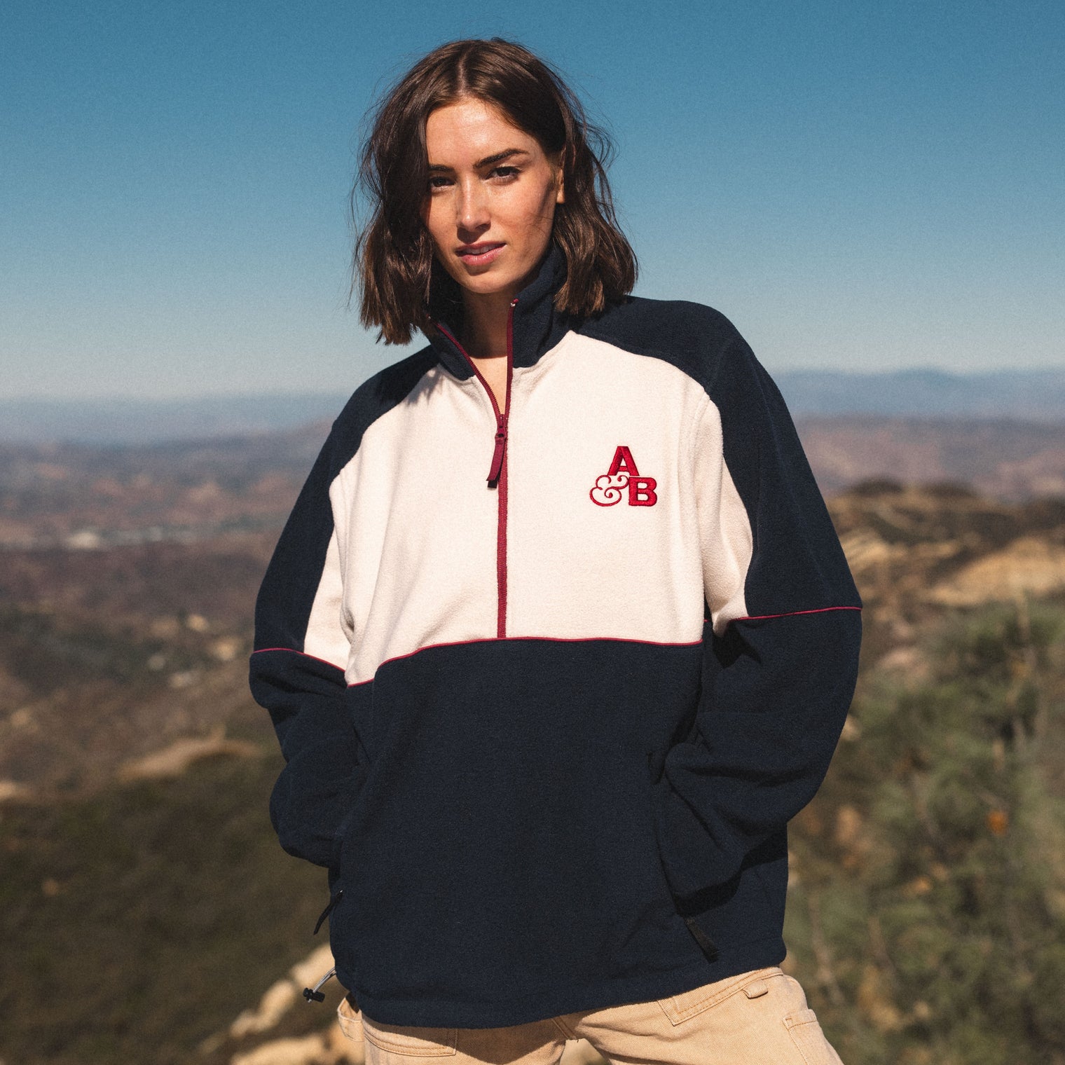 Above & Beyond Above & Beyond Quarter-Zip Fleece Jacket Fleece Jacket Above & Beyond Quarter-Zip Fleece Jacket - S