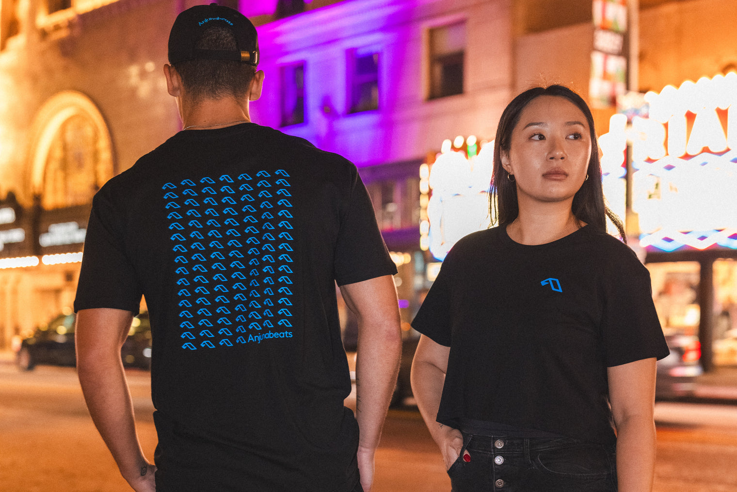 Anjunabeats Anjunabeats After Dark Crop Tee Crop Tee Anjunabeats After Dark Crop Tee - XS