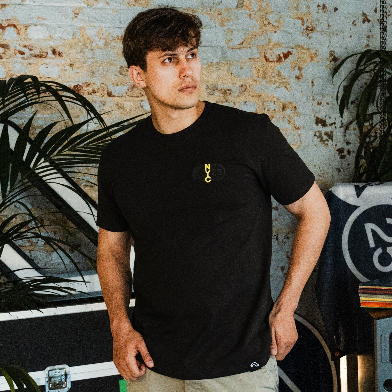 Anjuna25 NYC Puff Print Tee / Charcoal