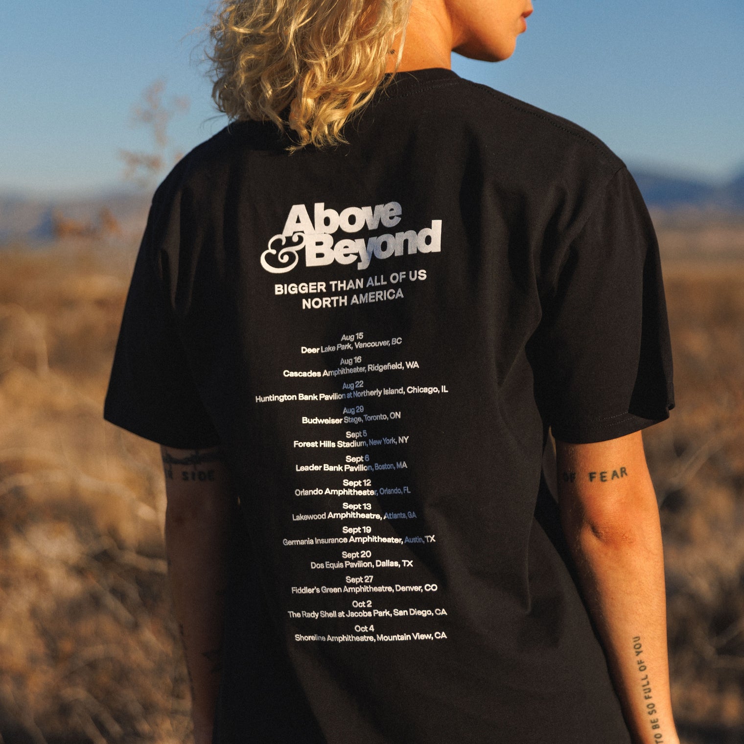 'Bigger Than All Of Us' US Tour Tee / Black