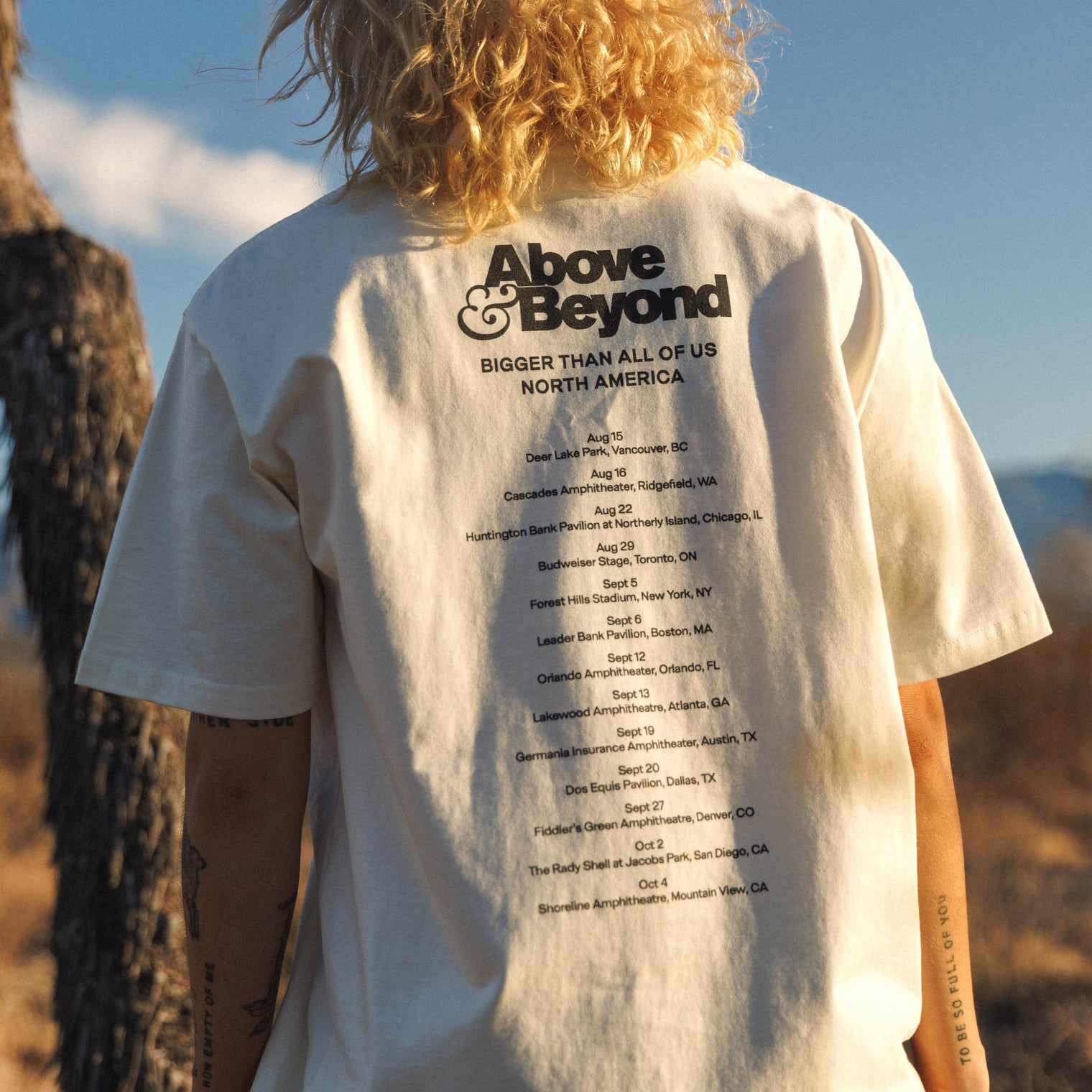 'Bigger Than All Of Us' US Tour Tee / Natural