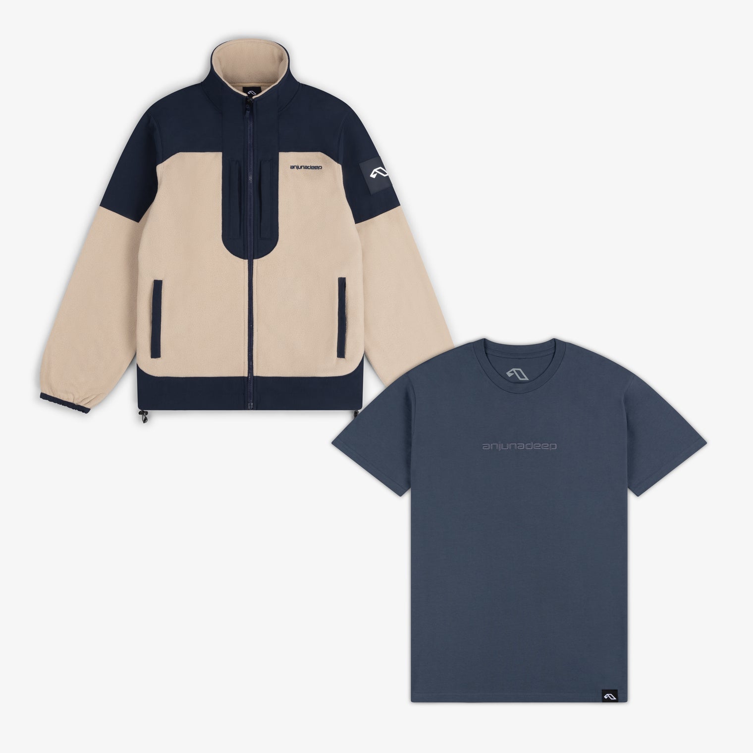 Anjunadeep Anjunadeep Heritage Fleece Jacket & Tee (Bundle) Bundle Anjunadeep Heritage Fleece Jacket & Tee (Bundle) - S / S