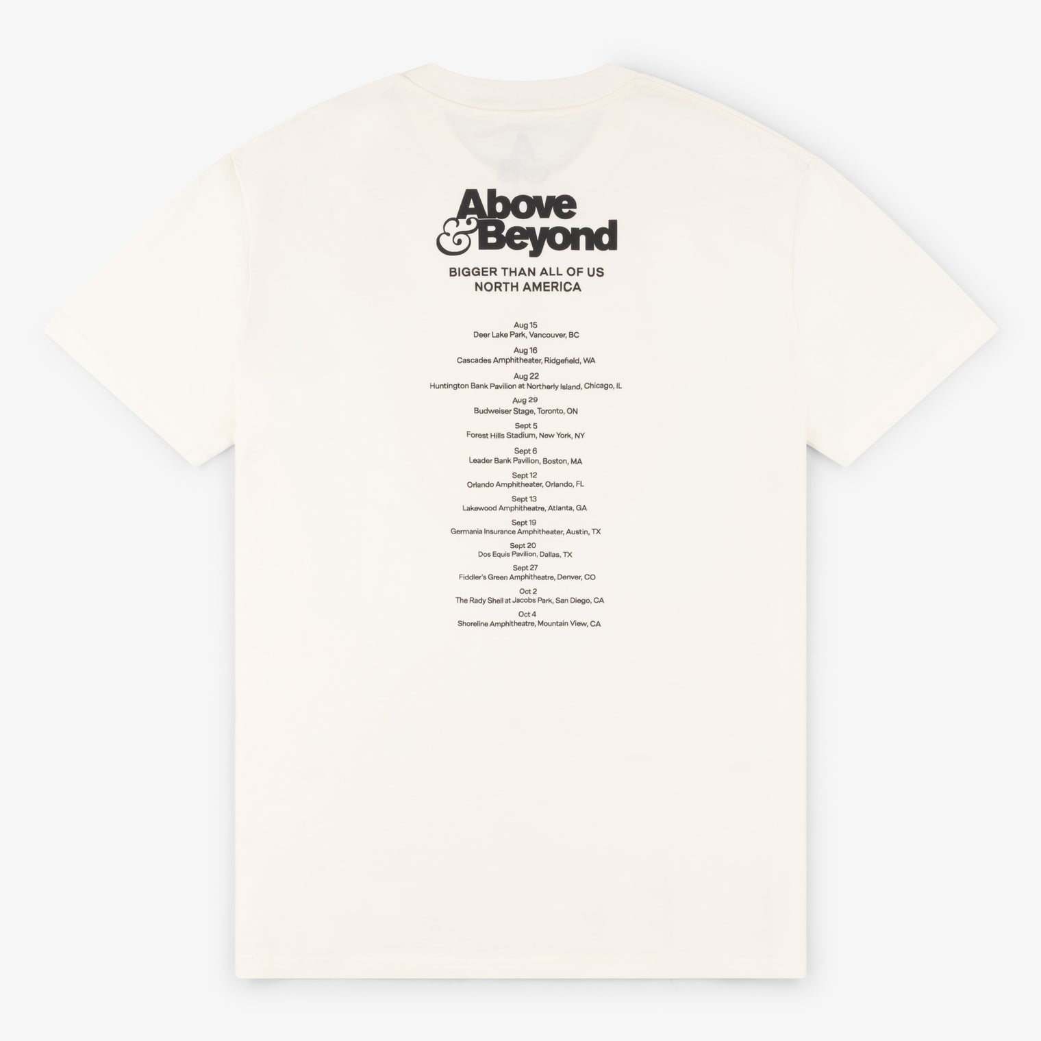 'Bigger Than All Of Us' US Tour Tee / Natural
