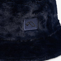 Anjuna Reversible Fluffy Bucket Hat / Black & Blue