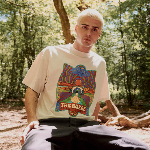 Anjunadeep Open Air (The Gorge) x Andrew McGranahan Tee / Faded Bone (Pre-sale)