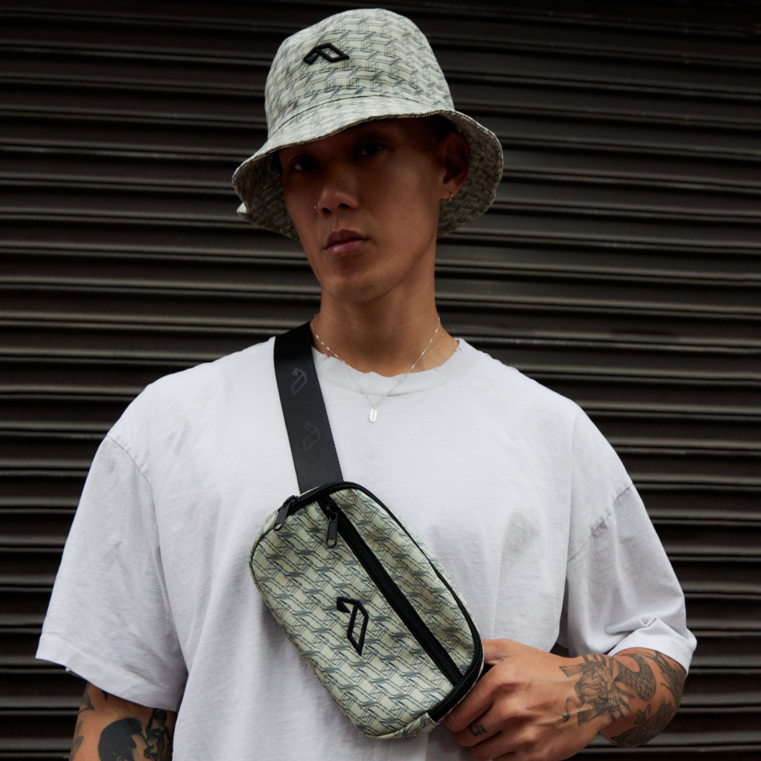 Anjuna Monoprint Bucket Hat & Hip Bag Bundle