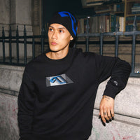 Anjuna Skull Cap Beanie / Black & Blue