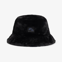 Anjuna Reversible Fluffy Bucket Hat / Black & Blue