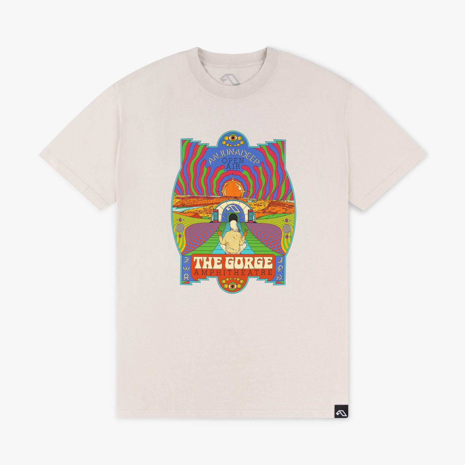 Anjunadeep Open Air (The Gorge) x Andrew McGranahan Tee / Faded Bone (Pre-sale)