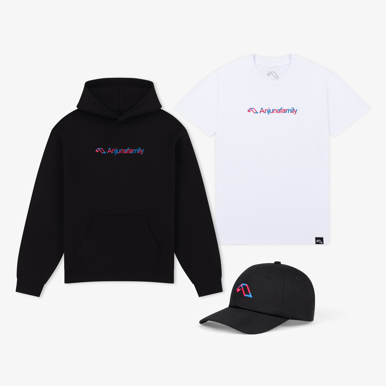 Anjunafamily Hoodie, Tee & Dad Hat Bundle