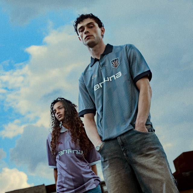 Anjuna Vintage Short Sleeve Soccer Jersey / Slate Blue