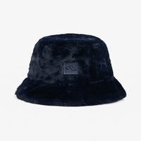 Anjuna Reversible Fluffy Bucket Hat / Black & Blue